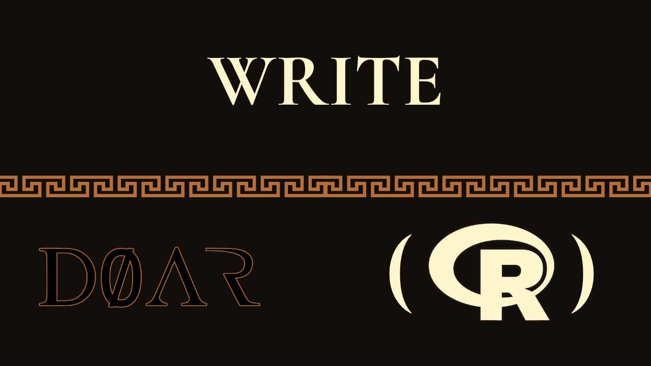 portada del artículo: La función write() en R: escribir en un archivo de texto