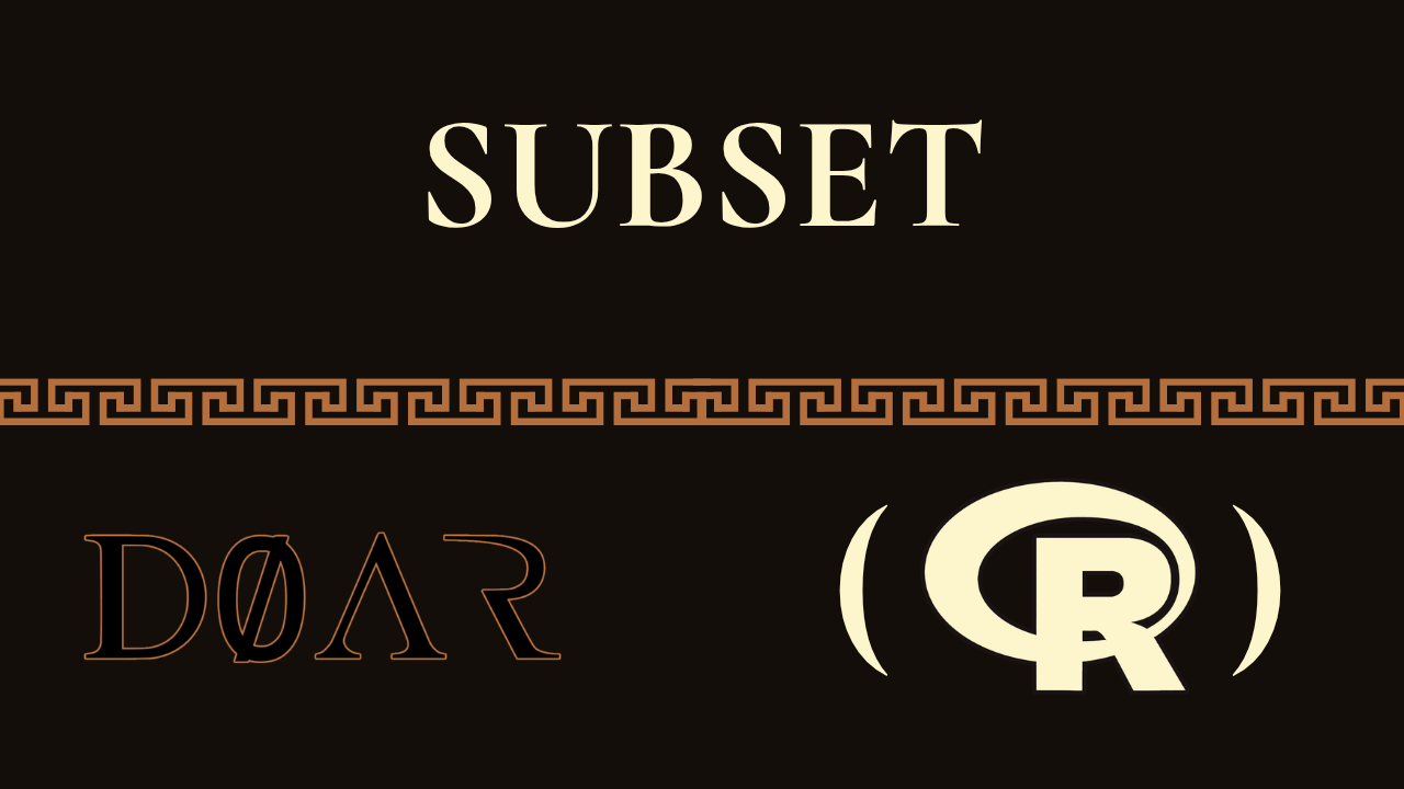 portada del artículo: La función subset() en R: filtrar filas y columnas sin librerías